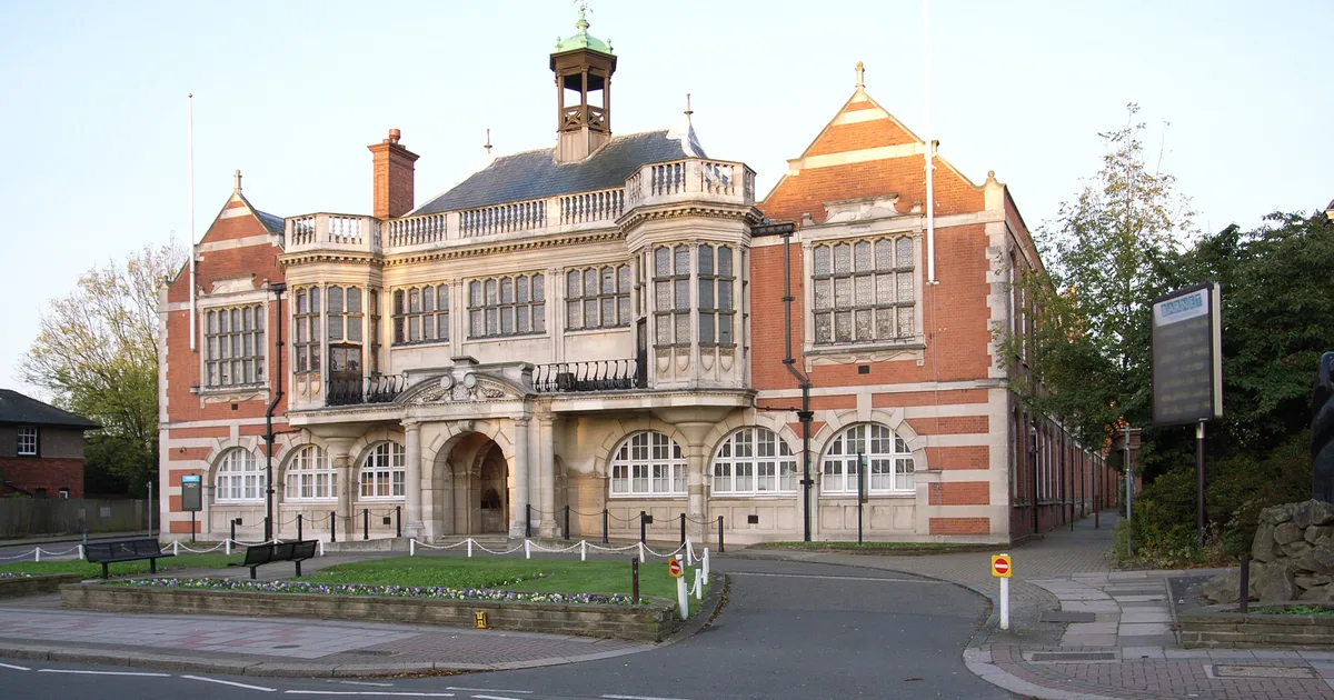 Hendon Town Hall, the London Borough of Barnet's historic civic building, The Burroughs, Hendon.