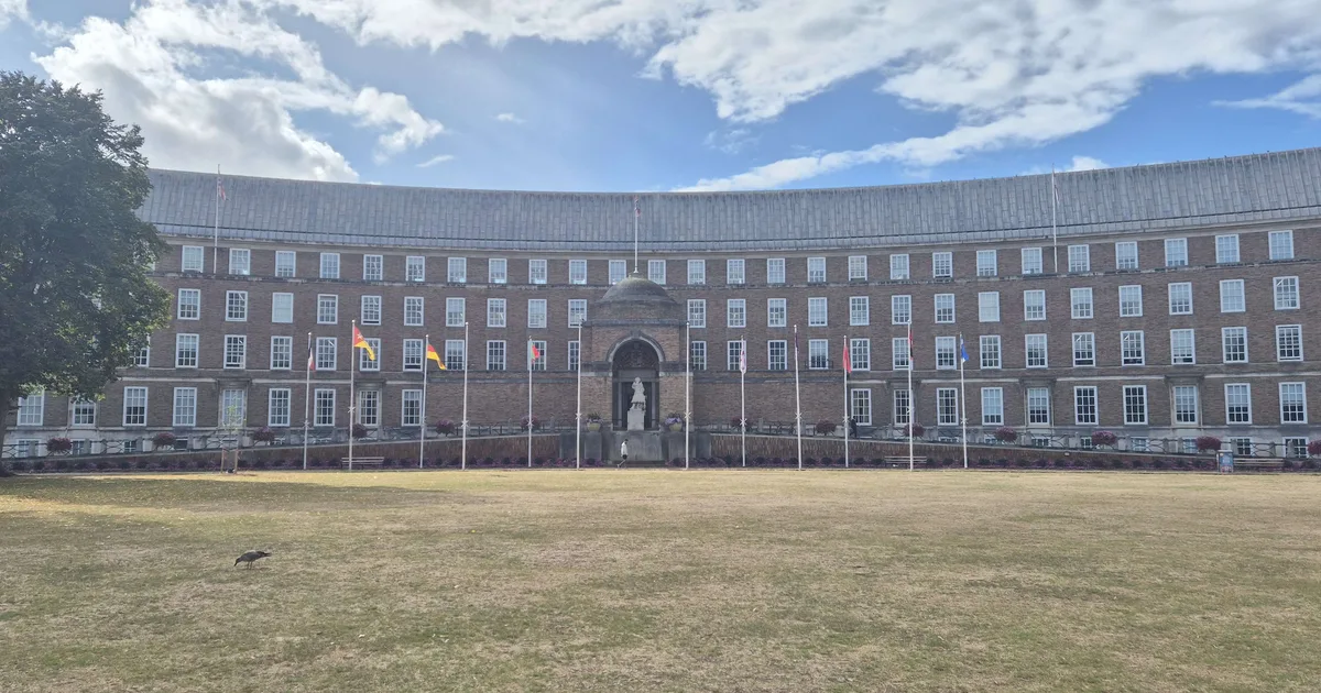 Bristol City Hall, the council's headquarters on College Green, Bristol.
