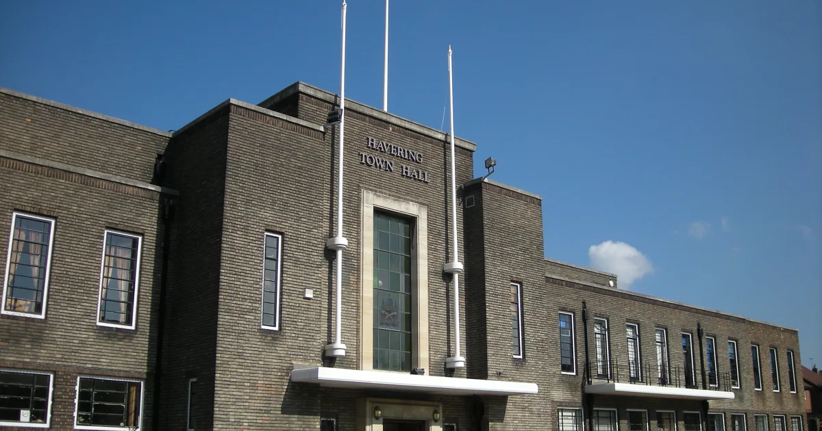 Havering Town Hall in Romford, a 1930s Grade II listed municipal building.