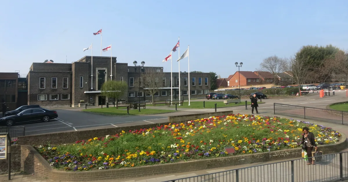 Romford Town Hall, administrative headquarters of the London Borough of Havering.