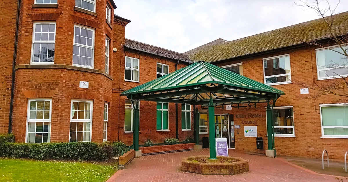 Blaby District Council's offices on Desford Road, Narborough, Leicestershire.