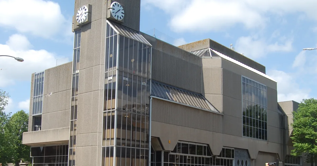 Hove Town Hall, seat of Brighton and Hove City Council, one of the areas whose council merger was paused in September 2026.