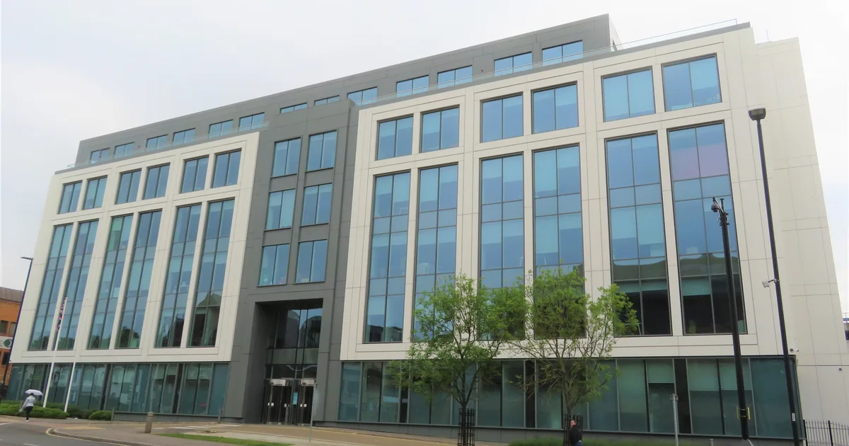 Observatory House, 25 Windsor Road, Slough, the modern office building that serves as Slough Borough Council's headquarters.