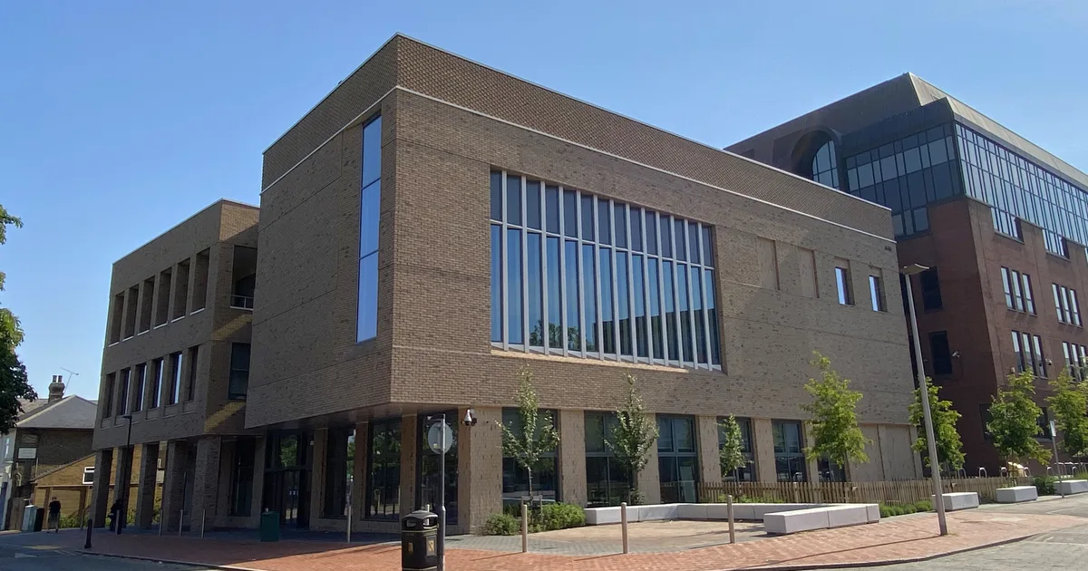 Thurrock Council's Civic Offices in Grays, Essex, showing the 2022 extension.