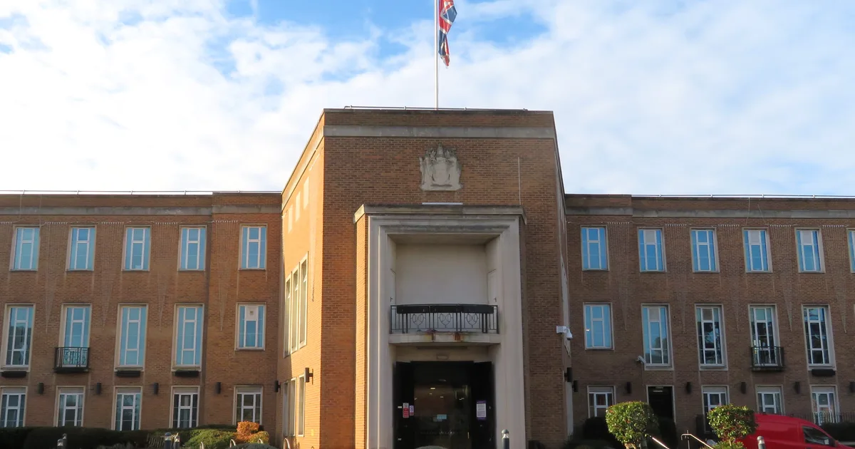 Maidenhead Town Hall, headquarters of the Royal Borough of Windsor and Maidenhead, St Ives Road, Maidenhead.