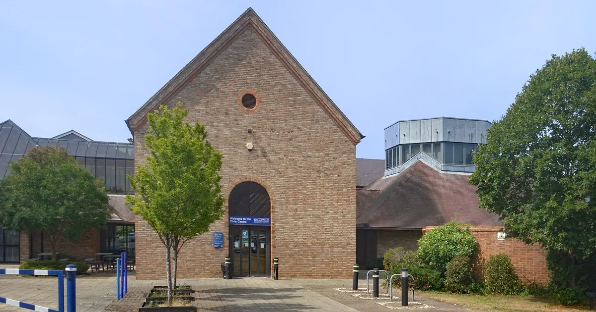 Pershore Civic Centre, the headquarters of Wychavon District Council, Worcestershire.